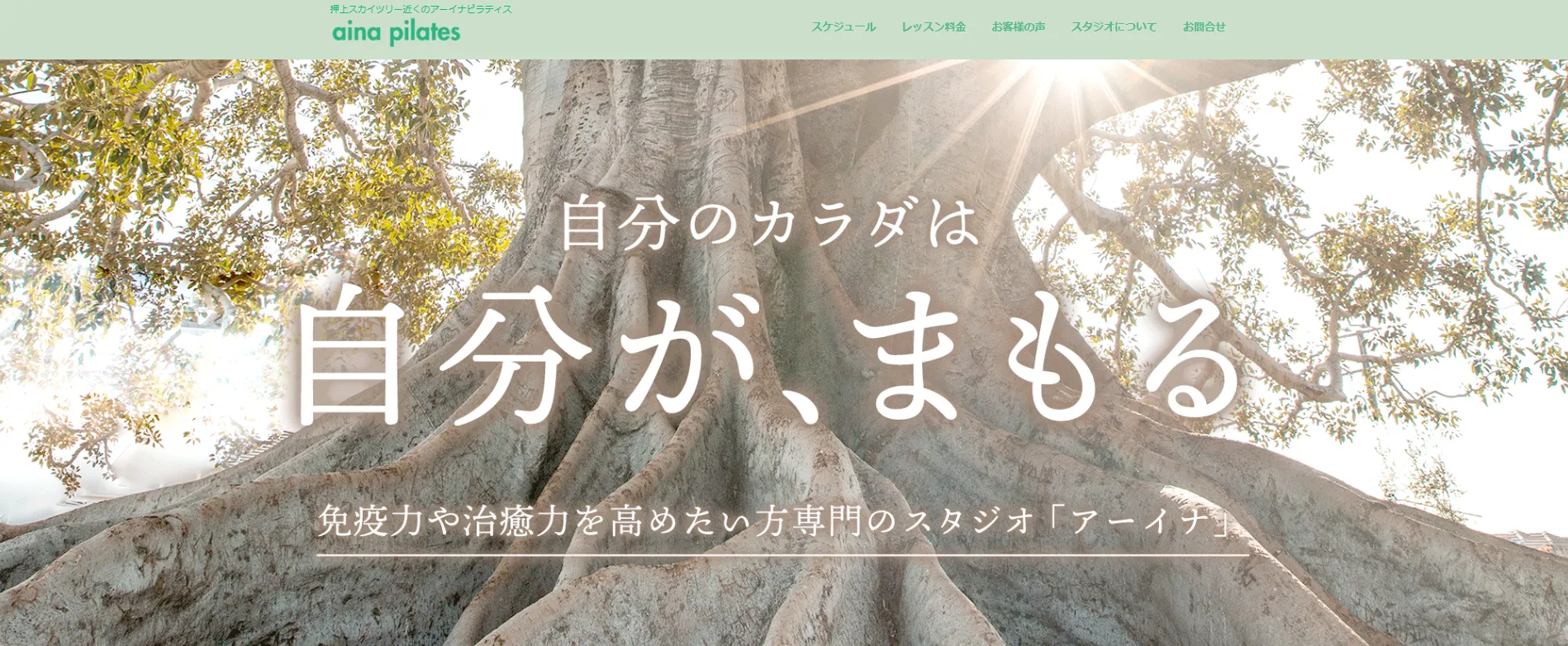 Aina Pilates（アーイナピラティス）の内観